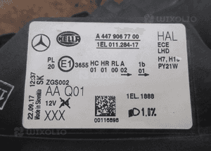 Lampa przednia przód lewa prawa mercedes vito W447 2014-2019 rok czarna 10