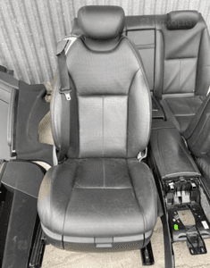 mercedes cl 216 fotel prawy wentylowany grzane dynamic czarna skora kanapa boczek siedzisko tunel 7