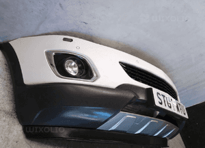 Zderzak przód przedni opel antara lift fl biały spryskiwacze lamp xenon halogeny 3