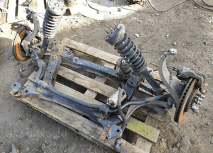 JAGUAR XF X250 3.0D WÓZEK ZWROTNICE ZAWIESZENIE KOMPLETNE PRZÓD WANNA SANKI 3