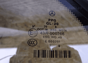 Szyba boczna karoseryjna szyba drzwi  prawa mercedes r-klasa W251 2005-2013 3