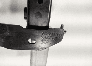 Strefa zgniotu prawa kieł prawy przód opel corsa e-corsa f 9825586980 5