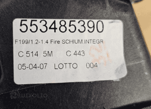 Fiat Grande Punto 1.2 1,4 8V wybierak lewarek linki zmiany biegów linka  55230721 55199358 553485390 3