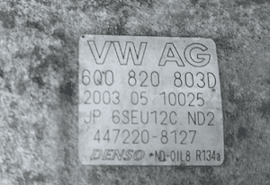 VW Polo Skoda Fabia  Seat Ibiza 1.4 16V kompresor sprężarka klimatyzacji 6Q0820803D 6Q0820803H  6Q0820803RR 4