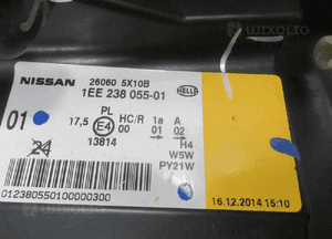 Lampa przednia przód lewa nissan navara iii D40 lift 2010-2014 14