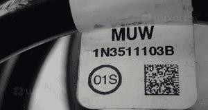 SPRĘŻYNY ZAWIESZENIA AUDI VW MUW 1N3511103B  1N3411105N 3