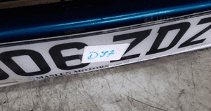 Zderzak przód przedni peugeot 307 lift fl kmf niebieski halogeny 4