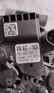ALTERNATOR VW GOLF VII GTI AUDI A3 S3 8V 2.0 TSI 06J903023G 3