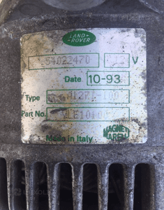 Alternator Magneti Marelli YLE10100 Range Rover 1 I Classic 3.9 V8 3