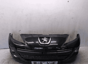 Zderzak przód przedni peugeot 207 lift fl exld exl czarny halogeny 1