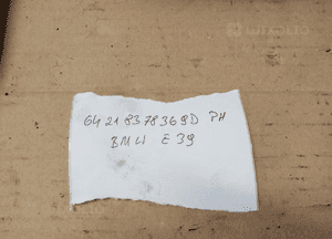 Rura wąż przewód wody BMW E39 2.5 8378369 5