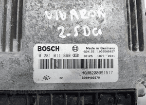 KOMPUTER STEROWNIK RENAULT TRAFIC II VIVARO A 2.5 DCI 0281011890 8200091517 4