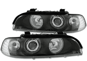 BMW e39 Lampy Reflektory SOCZEWKA RINGI H7 2