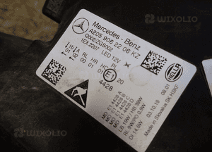 LAMPA PRZÓD PRAWA MERCEDES C KLASA W205 FULL LED 5