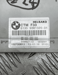 Bmw F33 F83 cabrio sterownik moduł dachu 9381020 7