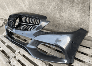 Zderzak przod mercedes c W205 14-  grill diamond 3