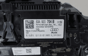 Licznik virtual zegary lcd audi Q3 83A 83A920704B 5
