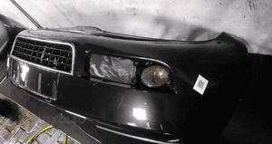 Zderzak przód przedni do audi A6 C5 lift fl halogeny LC9Z czarny 3