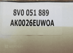 Zestaw do systemu lokalizacji Audi A3 8V 8V0051889 2