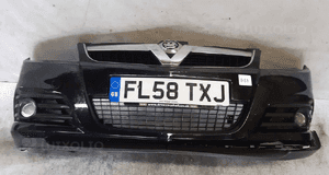 Zderzak przód przedni opel vectra c  lift fl halogeny kod kolor Z20R Z22C czarny 1
