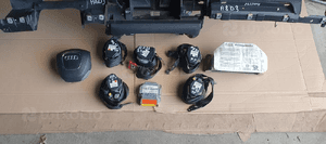 Konsola poduszki pasy AIRBAG sensor zestaw naprawczy Audi A8 D3 3