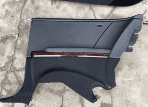 mercedes cl 216 boczek tapicerka drzwi dekor panel czarna skora Harman ambiente led 14