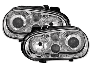 Lampy Reflektory VW GOLF IV 4 RINGI + HALOGENY 2