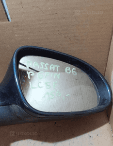 Lusterko prawe prawy prawa LC5F ciemny granat granatowy  6 pin vw volkswagen passat B6 2