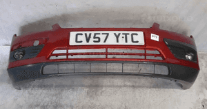 Zderzak przód przedni do ford focus MK2 ii halogeny A4 bordowy 1
