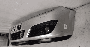 Zderzak przód przedni do opel astra h 3 iii halogeny Z157 srebrny 3