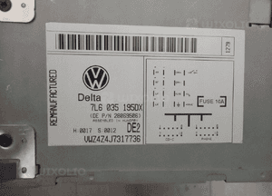 Radio Volkswagen Touareg 7L6057195DX 7L60035195DX 4
