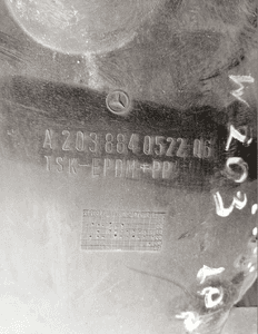 Nadkole lewe lewy przód Mercedes C Klasa W203 2038841122 6