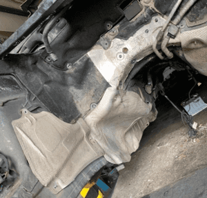 mercedes ml gl 164 Osłony termiczne wyciszenie blacha  osłona 1