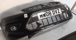 Zderzak przód przedni do ford focus MK2 ii lift fl grill halogeny F3 czarny 2