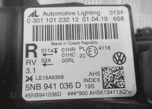 Lampa przednia przód prawa vw tiguan ii 2 full led 5NB 5NB941036D 2015-2020 22