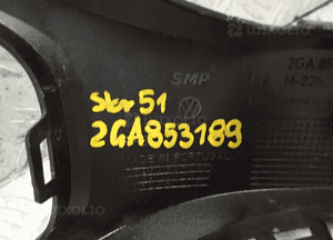 Vw t-roc r-line lift kratka zderzaka lewa 2GA853189 3
