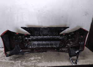 Zderzak przód przedni do peugeot 207 kkn czerwony halogeny 7
