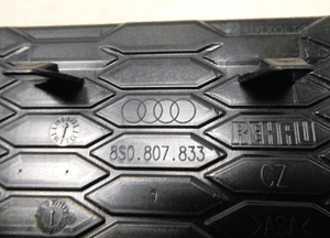 Audi tt spoiler dokładka zderzaka 8S0.807.833 8