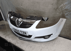 Zderzak przód przedni opel corsa d biały Y474 halogeny 3
