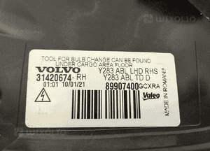 Lampa przod przednia prawa volvo S60 ii V60 i bi-xenon 31420674 cala europa 7