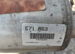 Bmw X6 E71 4.4 V8 N63 rura wydechowa tłumik końcowy środkowy wydech 7577840 9