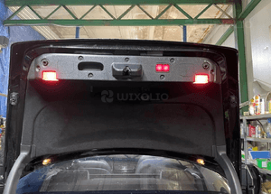MERCEDES cl 216 klapa bagażnika czarna srebrna  zamek kamera cofania emblemat 3