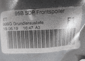 Dokładka spoiler zderzaka przednia przód porsche macan gts 95B 2015-2018 11
