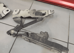 Bmw 7 F01 F02 zawiasy zawias maski lewy prawy czarny komplet oryginał bdb 10