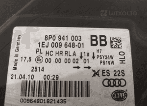 AUDI A3 8P LCI Lampa przednia zwykła Prawa - 15139 11