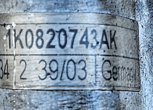 VW Golf Seat Altea Audi A3  1.6 MPI rurka wąż przewód klimatyzacji  1K0820743AK 1K0820741G 4