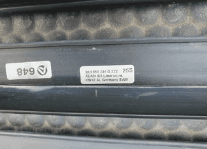 Listwa Listwy Zgarniajace Ramki Szyb Chrom Oklejone Czarne AUDI A4 B8 Sedan 8