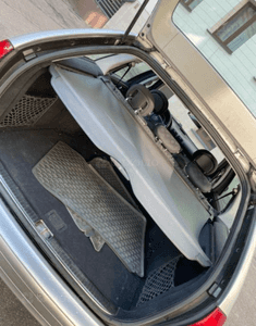MERCEDES C 203 kombi roleta bagażnika czarna oryginał  kompletna 1