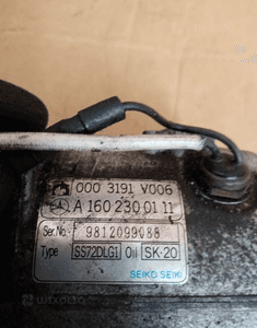 Sprężarka pompa klimatyzacji Smart Fortwo 0.6T 0003191V006 5