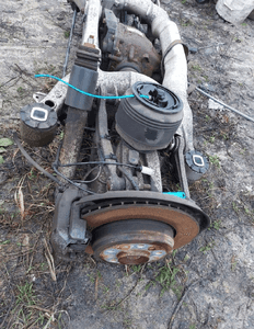 BMW 5 E61 zawieszenie tylne wózek sanki belka tył KOMPLETNE pneumat 6